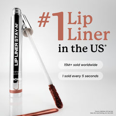 Sacheu Lip Liner STAY-N Peel Off Lip Stain — Long Lasting Waterproof Lip Tint with Hyaluronic Acid & Vitamin E — Transfer Proof Matte Finish, Vegan & Cruelty-Free (Main Character)