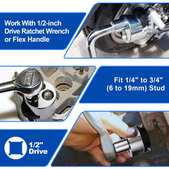 Spurtar Stud Remover 6 mm to 19 mm Bolt Extractor Nut Puller Tool Removing Broken or Seized Studs