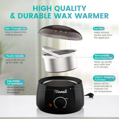 Waxing Kits Wax Heater for Hair Removal: 4 * 100g Hard Waxing Beads & 30 Waxing Sticks Waxing Machine Kit for Home Use Wax Kit Home Waxing Kit for Women/Men
