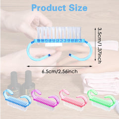 20 Pieces Nail Brushes Handle Nail Cleaning Brush Plastic Scrubbing Brushes, Fingernail Cleaning Brushes Scrub Cleaner for Toes and Nails