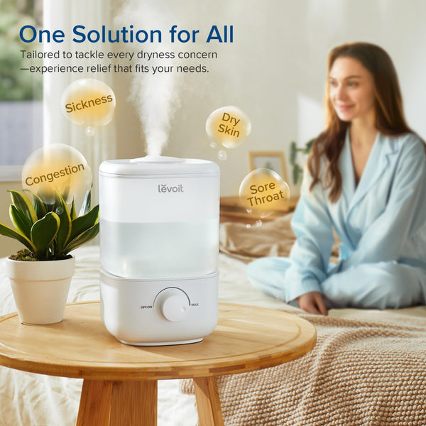 Levoit Humidifier for Bedroom, 23dB Ultra Quiet, Top Fill