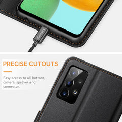 Ganbary Case Compatible with Samsung Galaxy A52s 5G/ A52 5G&4G, Premium PU Leather Flip Wallet Case [Full Protection] [Card Slots] [Kickstand], Black