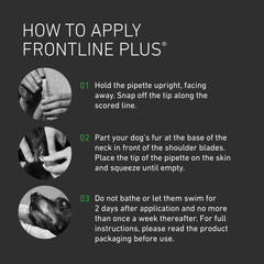 FRONTLINE Plus Flea & Tick Treatment for Large Dogs - 3 Pipettes