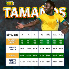 Brazil/Brasil 1970 Retro Soccer Jersey for Men – Vintage Yellow Football Shirt – Pelé Tribute – Classic Fan Apparel (US, Alpha, Small, Regular, Regular, Verde Amarela)