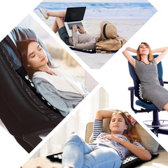 Acupressure Mat, Acupuncture Mat, Massage Mat and Pillow Set, Relieving Neck and Back Pain, Muscle Relaxation and Stress Reduction, Sciatica Relief, Suitable for Men and Women, Carry a Handbag, Black