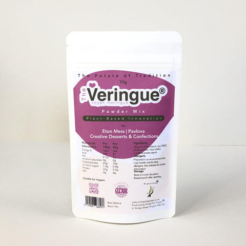Veringue® New Vegan Meringue Powder Mix | Plant-Based | Egg-Free | Aquafaba Alternative | 70g 250g (70)