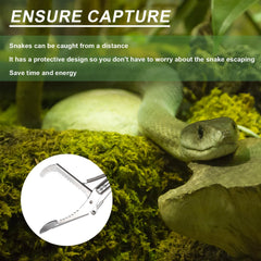 PEUTIER Snake Grabber Tool, Wide Tongs Grabber with Snake Bag