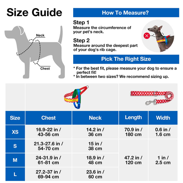 VETRESKA Dog Harness and Leash Set, Easy Walk Dog Harness for Small Medium Dogs, No Pull Puppy Harness for Walking and Training, Adjustable, Take Control & Anti-Twist Pet Lead Combo (Red, XS)