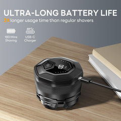 Head Shavers for Men, IPX7 Waterproof, 6D Magnetic Self-Sharpening Steel Blades, Smooth Shave in 3 Minutes, Wet & Dry, 180-Min Usage, Type-C Fast Charge, Easy Clean, LED Display, Gifts for Men