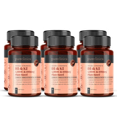 Double Strength Vitamin D3 + K2 (MK-7) – 4,000 IU D3 + 100mcg K2 x 540 Vegan Softgels (6 Bottles of 90) – Plant-Based Lichen D3 & Natto MK-7 – Enhanced Absorption with MCT Oil - 18 Months Supply