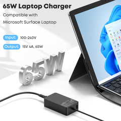 SKOTSLYE 65W Laptop Charger Compatible with Surface Pro/Laptop/Book/Go