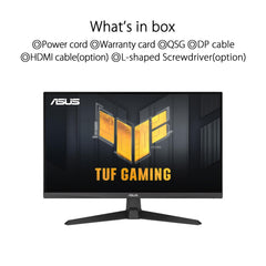 ASUS 27" TUF Gaming Monitor (VG279Q3A), 1920 x 1080, Fast IPS, 1ms, ELMB, 180Hz, Variable Overdrive, 99% sRGB, VESA