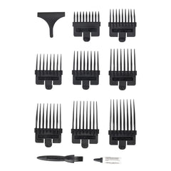BaByliss Hair Clipper Precision Power, Corded Hair Clippers for Men, Sharp Stainless Steel Blades, 8 cutter guides 1-8, Grooming Set, Black, 7755U