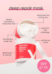 Incredilox Deep Repair Hair Mask 2 x 500ml – Intensive Treatment for Dry, Damaged Hair – Deep Nourishment, Smooth & Shiny Finish – Salon Grade Formula – All Hair Types – Made in UK – Value Pack