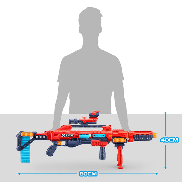 XSHOT Excel Regenerator, Red Foam Dart Blaster Over 1000 Unique Combinations (48 Darts), Red Toy Blaster