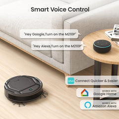 Lefant M210P Robot Vacuum Cleaner, Featured Carpet Cleaner Small Robot 7.8cm Thin 28cm DIA, Robotic Vacuum Alexa Voice Control Self-Charging Ideal for Pet Hair Hard Floor and Carpet