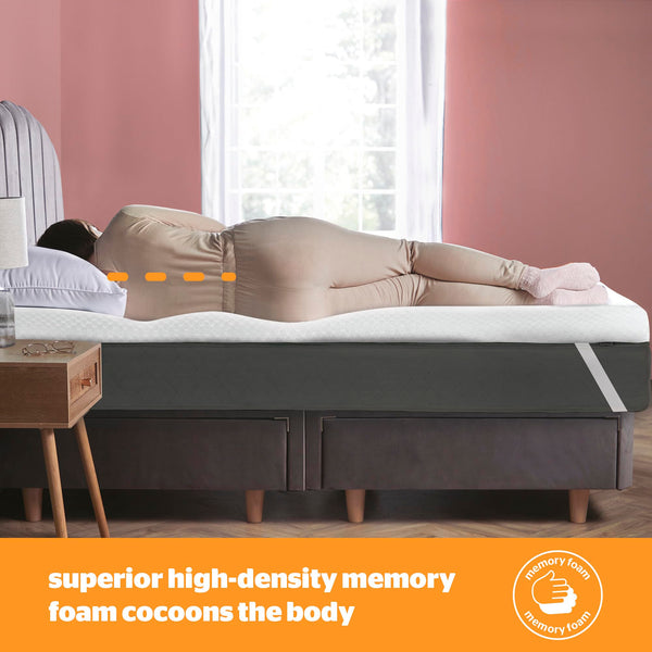Silentnight Impress Memory Foam Mattress Topper - 5cm Thick Luxury Orthopedic King Size Mattress Topper for Back and Neck Pain - Removable Washable Cover