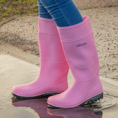 Woodside Wellington Boots Pink - Size 8
