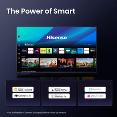 Hisense 43" 43E78QTUK PRO 144Hz QLED Smart AI TV - Hi-View AI Engine, 144Hz Game Mode PRO, Dolby Atmos, Quantum Dot Colour with Freely, Disney +, YouTube, Netflix