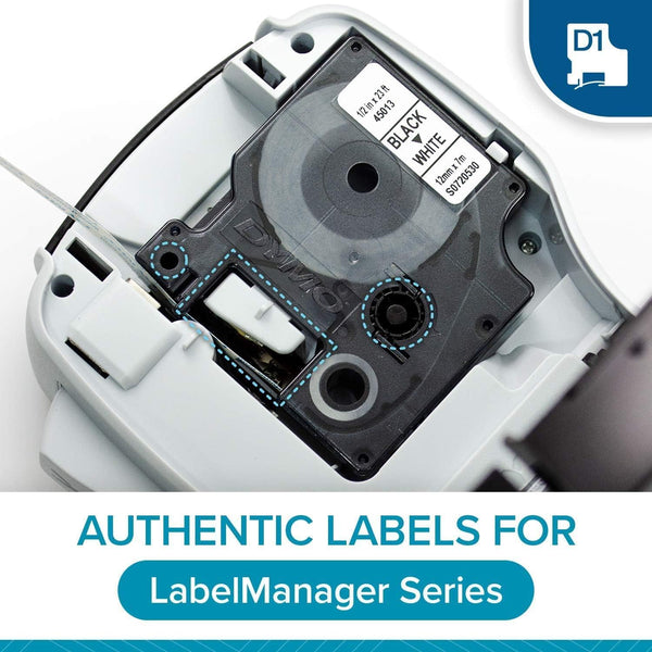 Dymo LabelManager 160 Label Maker | Handheld Label Printer with QWERTY Keyboard | Includes Black & White D1 Label Tape (12mm) | For Home & Office