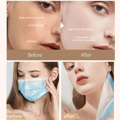 Domality 2 Pack Color Changing Foundation for Mature Skin, Liquid Base Makeup, SPF50 Sunscreen, Concealer Full Coverage, All Skin Tone Moisturizing Cover, Makeup Skin Tint, 30ml