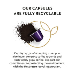 Nespresso Original Coffee Pods, 50 Mixed Pack - 10 Arpeggio, 10 Ristretto, 10 Capriccio, 10 Roma, 10 Livanto Capsules for Nespresso Machines. Make Espressos, Cappuccino and Macchiato. Recyclable Pods