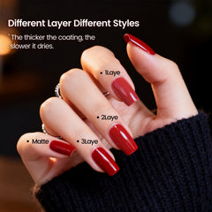 JODSONE Nail Polish Set & Nail Varnish Sets, 10 Colours with Base Coat & Top Coat, Quick Dry Solid & Glitter Nail Polish Kit for Home Salon DIY Manicure Nail Art, Gifts for Women & Girls