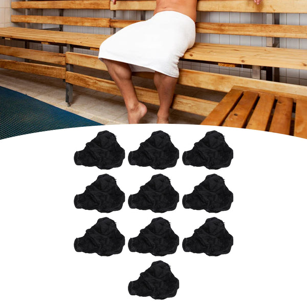 Jonlaki Men's Disposable Underwear - 10pcs Incontinence Briefs for Travel, Spa, Sauna & Salon - Soft, Breathable Black