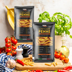 BeKeto Low-Carb Penne Pasta 250g - 86% Fewer Carbs Than Regular Pasta - High Protein, High Fibre - Keto Friendly, Gluten Free, Vegan