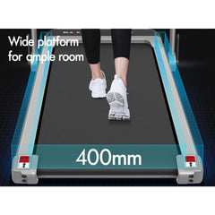 BLACK LORD Walking Pad, Treadmill for Home, Under Desk Treadmill with LED Display & Bluetooth Speaker & Wristband Remote, Running Machine with 2-level Incline, 1-14KM/H, No Assembly
