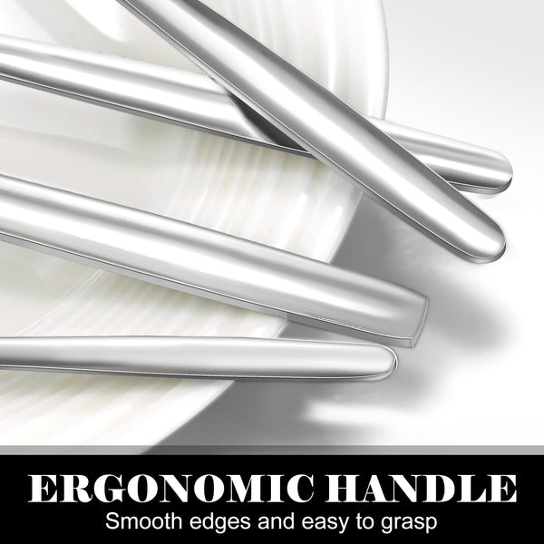 Bestdin Cutlery Set - 16 Piece Cutlery Set for 4 People, Stainless Steel Tableware Silverware Set with Spoon Knife and Fork Sets, Ideal for Home/Party/Restaurant, Mirror-Polished & Dishwasher-Safe