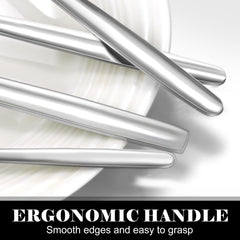 Bestdin Cutlery Set - 16 Piece Cutlery Set for 4 People, Stainless Steel Tableware Silverware Set with Spoon Knife and Fork Sets, Ideal for Home/Party/Restaurant, Mirror-Polished & Dishwasher-Safe