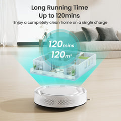 Lefant M210 Robot Vacuum Cleaner, 2200Pa Strong Suction, 7.8cm Thin 28cm DIA, Automatic Self-Charging Small Robotic Vacuum, Wi-Fi/App/Alexa Control, Ideal for Pet Hair Hard Floor and Carpet