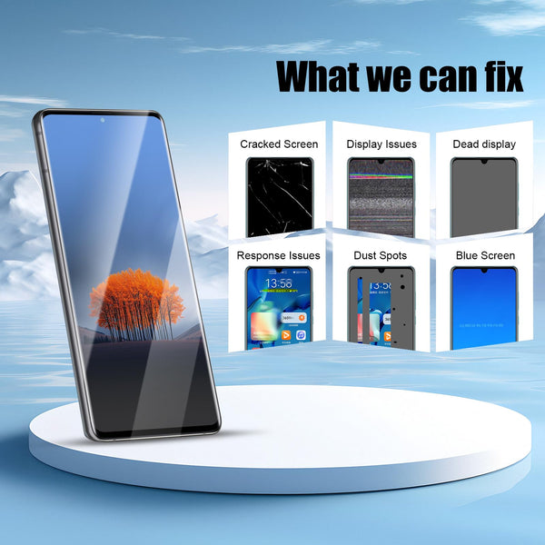 DTD Display for Samsung Galaxy S21 Ultra LCD Screen Replacement Touchscreen Assembly with Tools (Black with Frame, Without Fingerprint Recognition)
