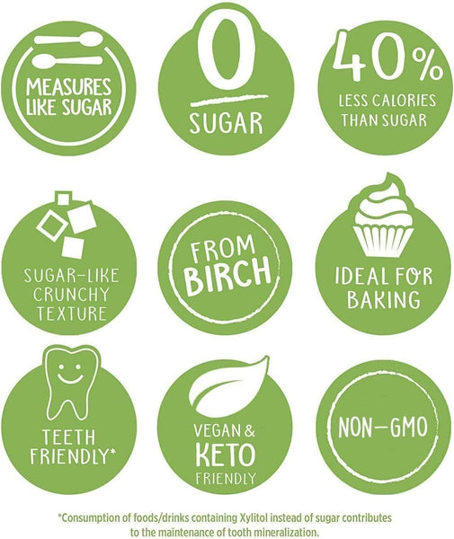 Pure Via Xylitol 1kg - Plant Based, Vegan and Keto Friendly Sugar Alternative - Single Pack