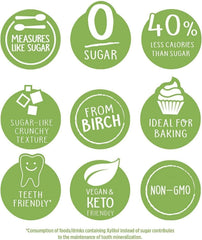 Pure Via Xylitol 1kg - Plant Based, Vegan and Keto Friendly Sugar Alternative - Single Pack