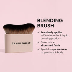 Tanologist KABUKI Face & Body Blending Brush Self Tan Applicator for an Airbrushed Finish