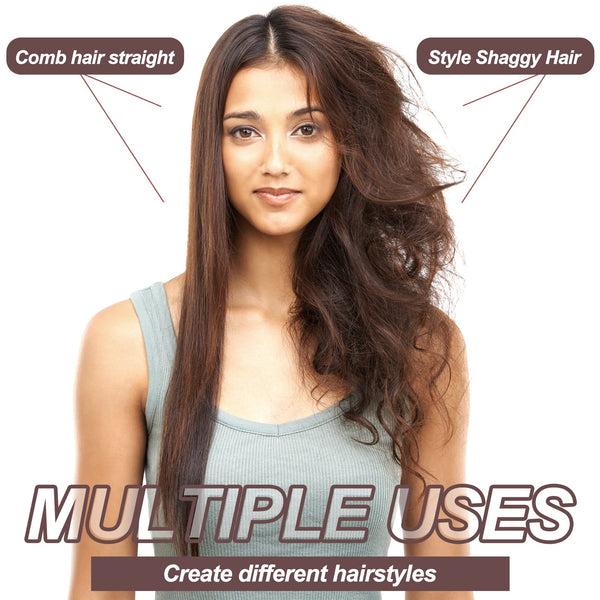 Sularpek Slick Back Hair Brush, Boar Bristle Hair Brush, Detangler Hairbrush, Suitable for Long Thick Curly Wavy Dry or Damaged Hair Reducing Hair Breakage