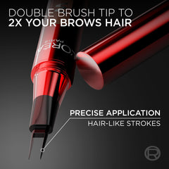 L'Oréal Paris Infallible Faux Brow, Double Brush Tip Brow Tint Pen, Natural Finish, Waterproof, Transfer and Smudge-Resistant, Shaping Brows for up to 48 hours, Shade: Dark Blonde