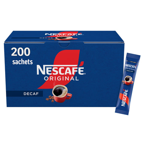 NESCAFÉ Original Decaf Instant Coffee Sachets - 200 x 1.8g Sticks