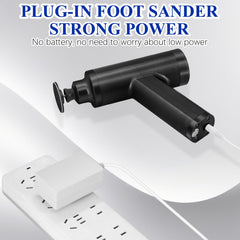 Electric Foot File Feet Hard Skin Remover 4500rpm, Adjustable Speed Foot Sander Professional Electric Callus Remover for Women Men Dry Dead Skin Remover, Black