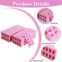 YBEATY 100 Pcs Sponge Toe Separators Premium Pedicure Tool Kit Soft Finger Separators Flexible Toe Divider Spacer for Polishing Pedicure Manicure Coating Gel Painting Nail Art Beauty Accessories