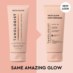 Tanologist Insta Glow Illuminating Instant Body Bronzer, Dermatologist Tested, Buildable Bronze Glow, Light Reflecting Particles, Transfer Proof & Water Resistant, Flawless Finish, 170ml