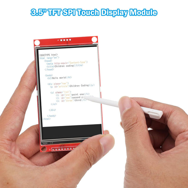 3.5 inch LCD TFT touch display with ili9488 chip Binghe 3.5 inch 3.3V 5V LCD display touch module with touch pen 320 x 480 resolution driver ILI9488 4-wire SPI compatible with Arduino