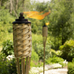 Tiki Brand 1120116 Homespun Outdoor Torch, Natural