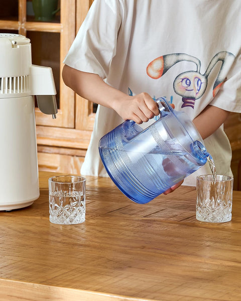 CO-Z Water Distillers, Pure Distilled Water Machine for Home Countertop Table Desktop, 4L Distiller Water at Home, 4 Liter Water Purifier to Make Clean Water for Home Use