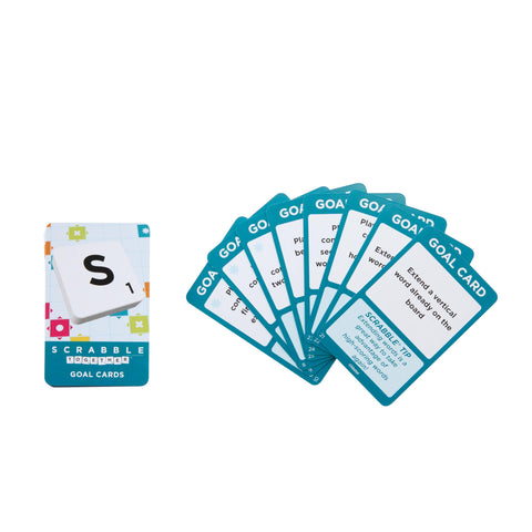 Mattel Games Scrabble Board Game, Family Word Game with Two Ways to Play, includes 50 Goal Cards that Teach Scrabble Basics for 2-4 Players, UK Version, HWD43