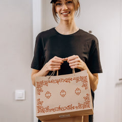 INFUNLY 4PCS Corner Stencils for Painting Flower Border Wall Stencil Large Square Lace Tile Stencil Corner Furniture Stencils Reusable DIY Art Craft Template for Wood Walls Canvas Paper Fabric Floor