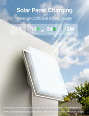 GNCC 2K/4MP Wireless Security Camera Outdoor, 2-Pack WiFi Solar CCTV