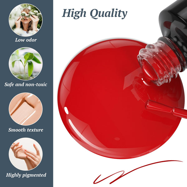 VANREESA Gel Nail Kit, 12 Colours Gel Nail Polish Set with Lamp Starter Kit Gold Red Green Gels Polish Set Manicure Tools Nails Salon DIY at Home Gifts for Women